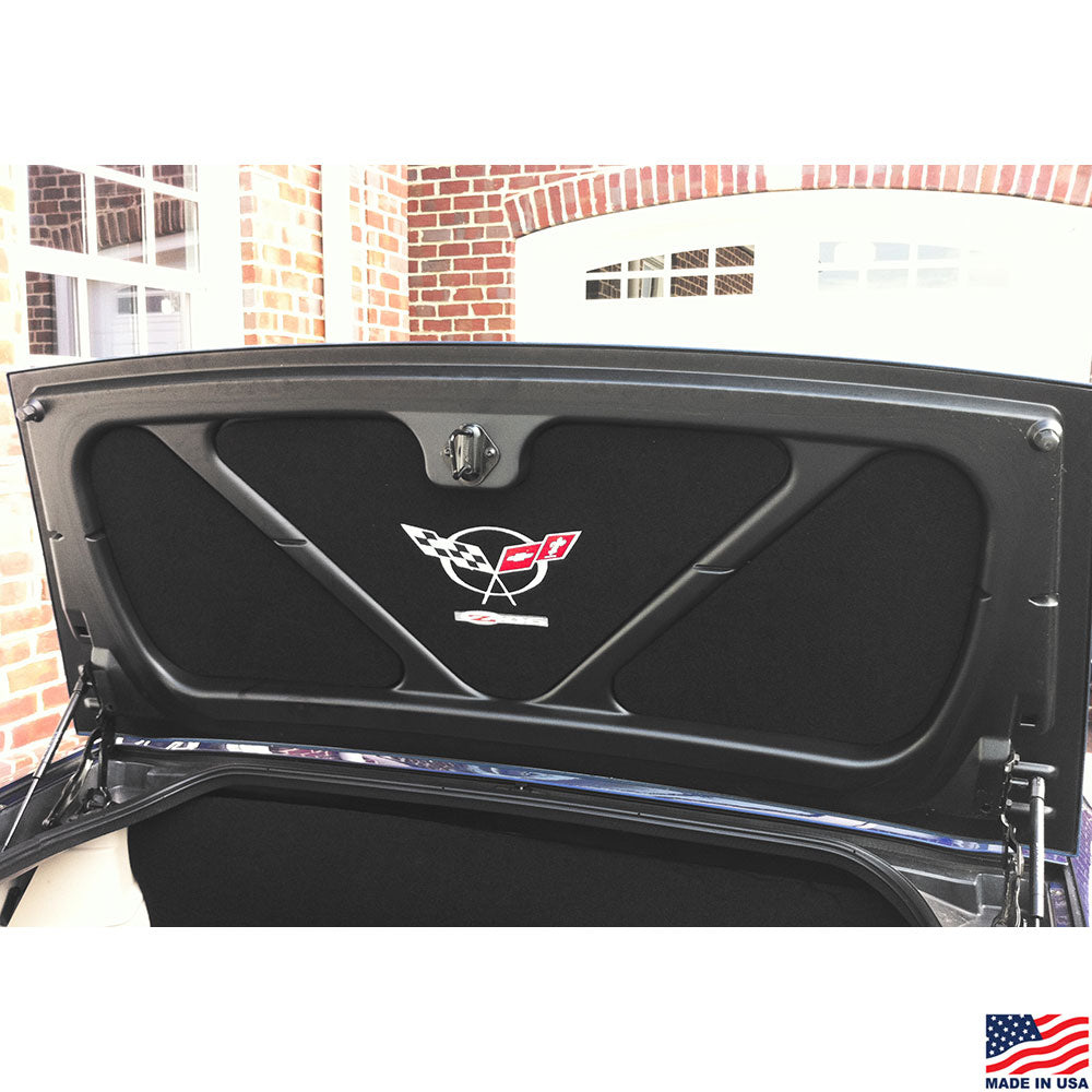 C5 Z06 Three Piece Trunk Lid Cover shown installed in a car