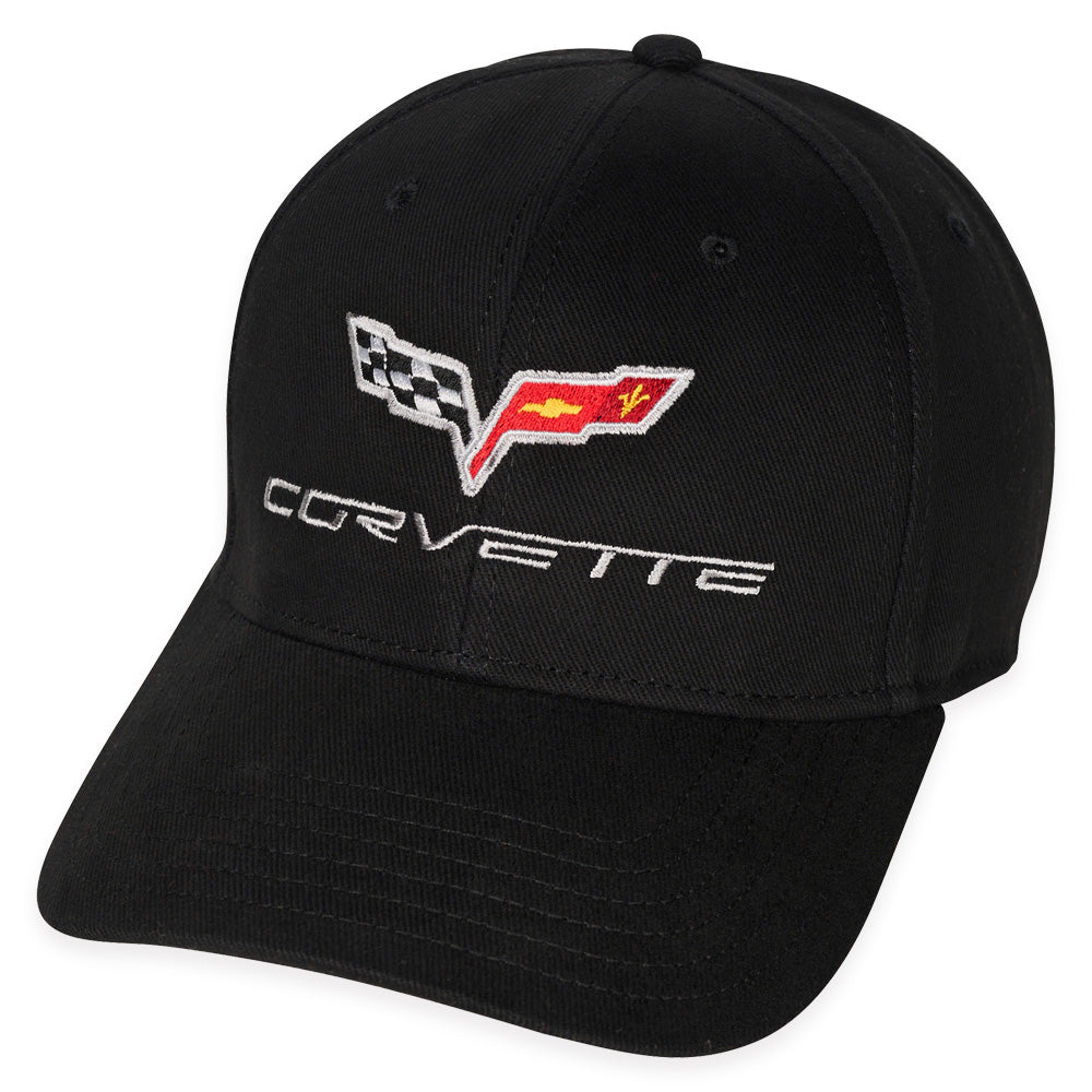 C6 Corvette Emblem Classic Fit Black Cap
