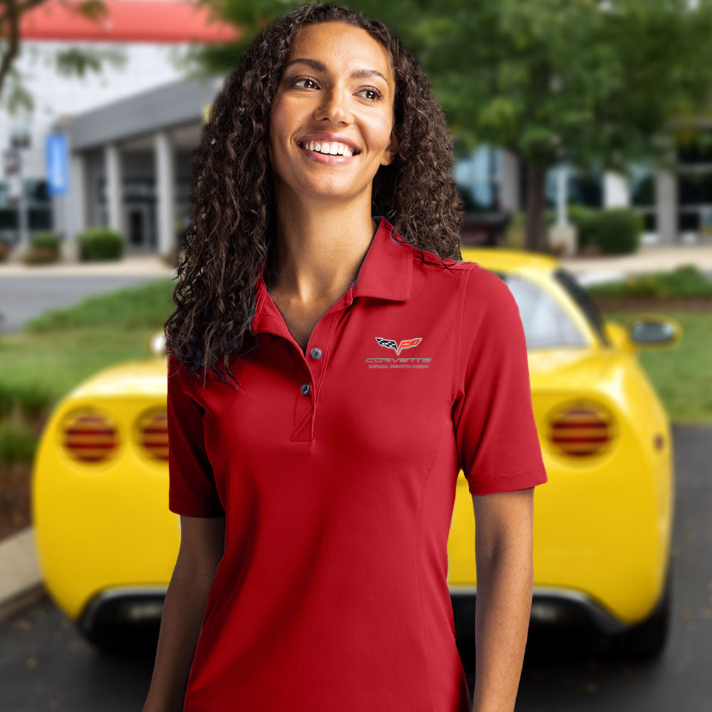 C6 Corvette Emblem Ladies Core Virtue Polo