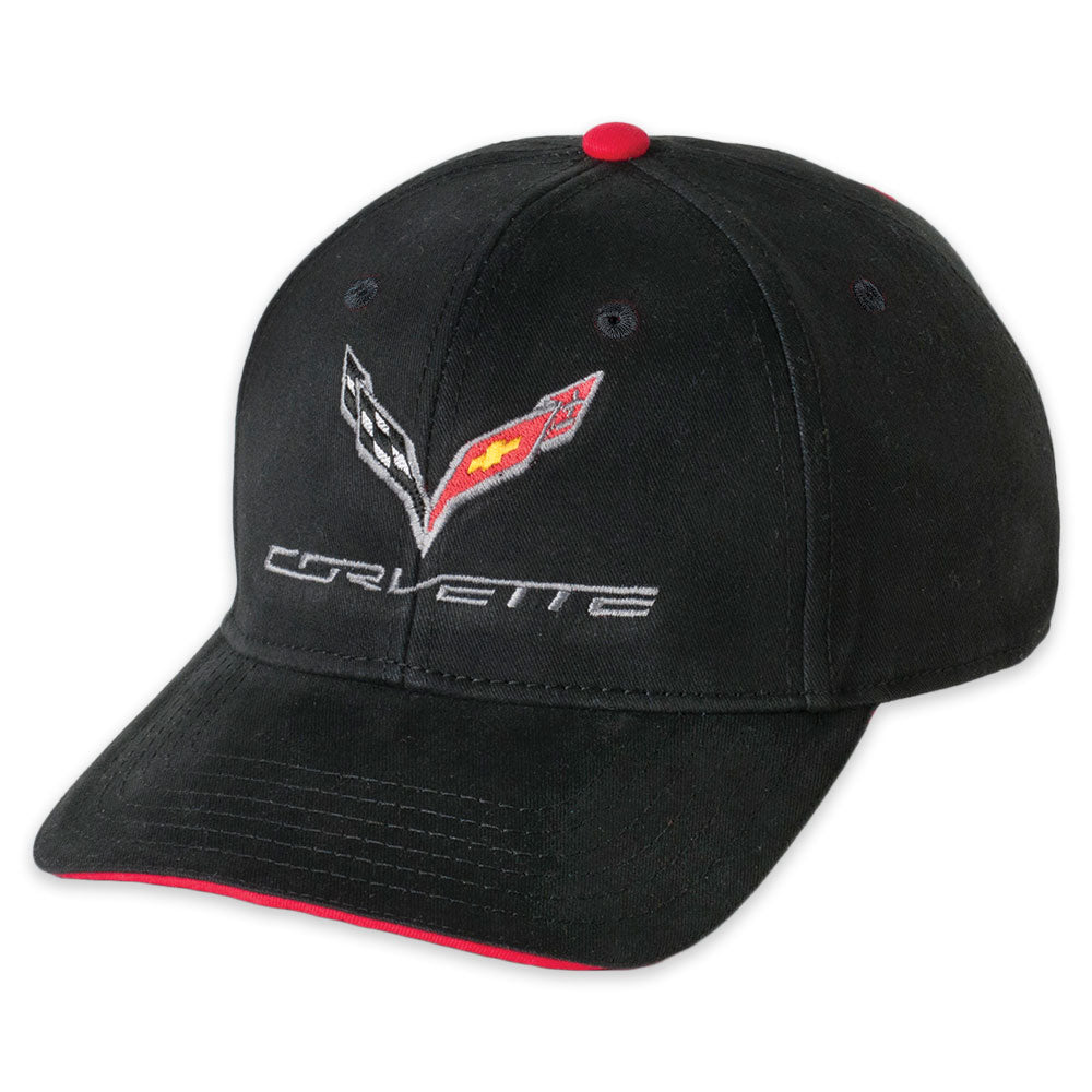 Image of the C7 Corvette Black Sandwich Cap