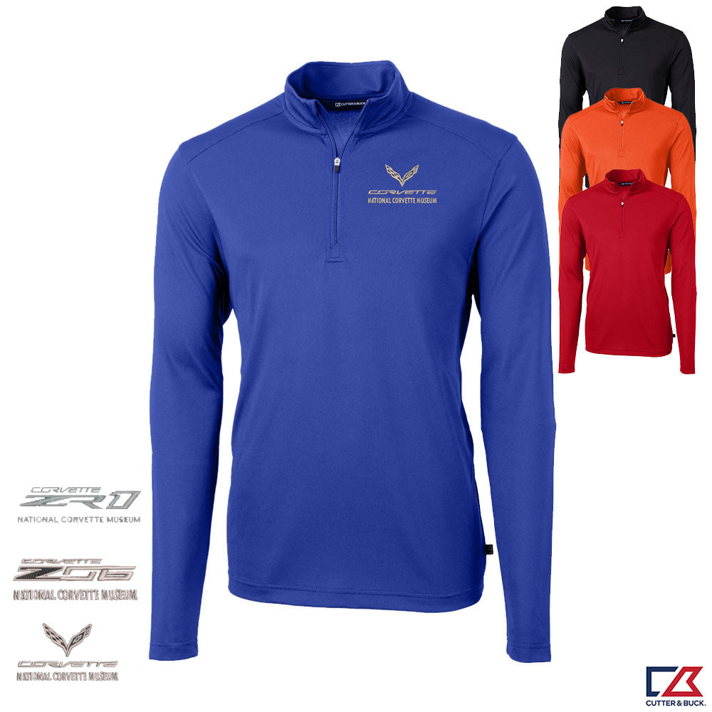 C7 Corvette Custom Virtue Eco Mens Quarter Zip shown in four colors