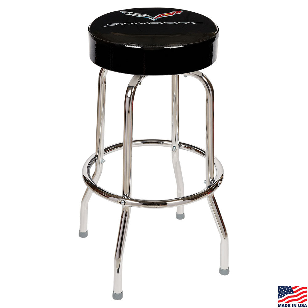 C7 Corvette Emblem Stool