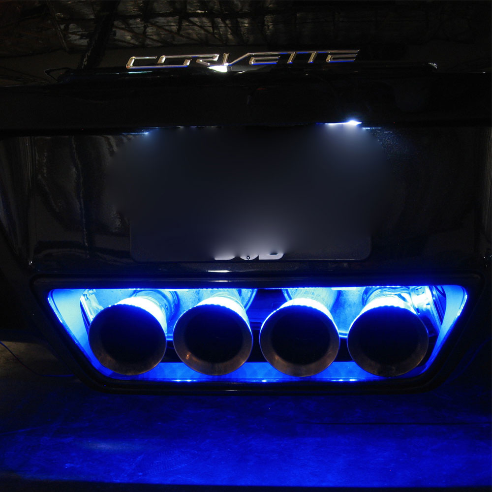 C7 Corvette Exhaust LED Lighting Kit in Blue