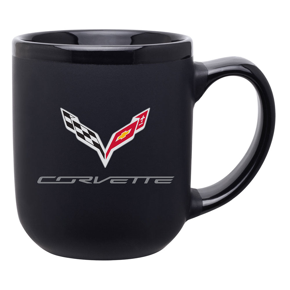 C7 Corvette Modelo Black Coffee Mug