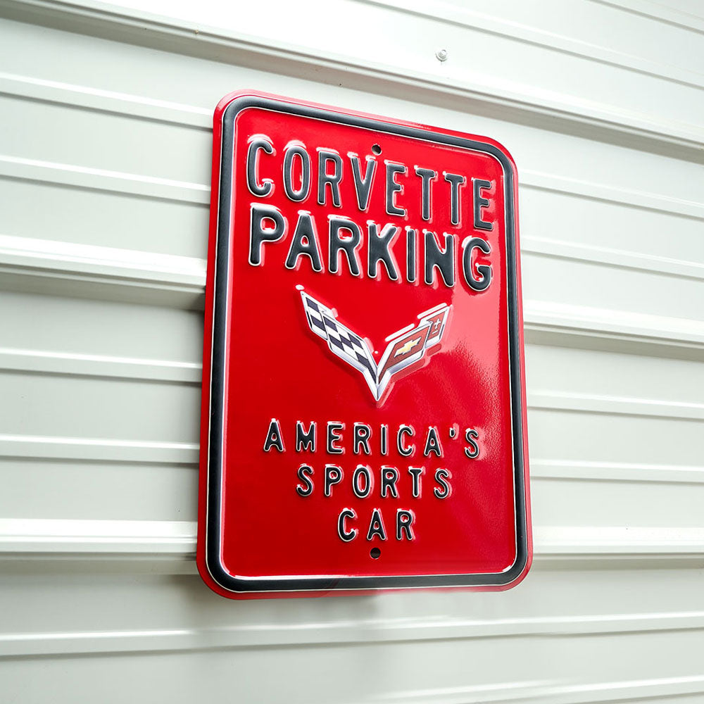 C7 Corvette Parking Only Sign