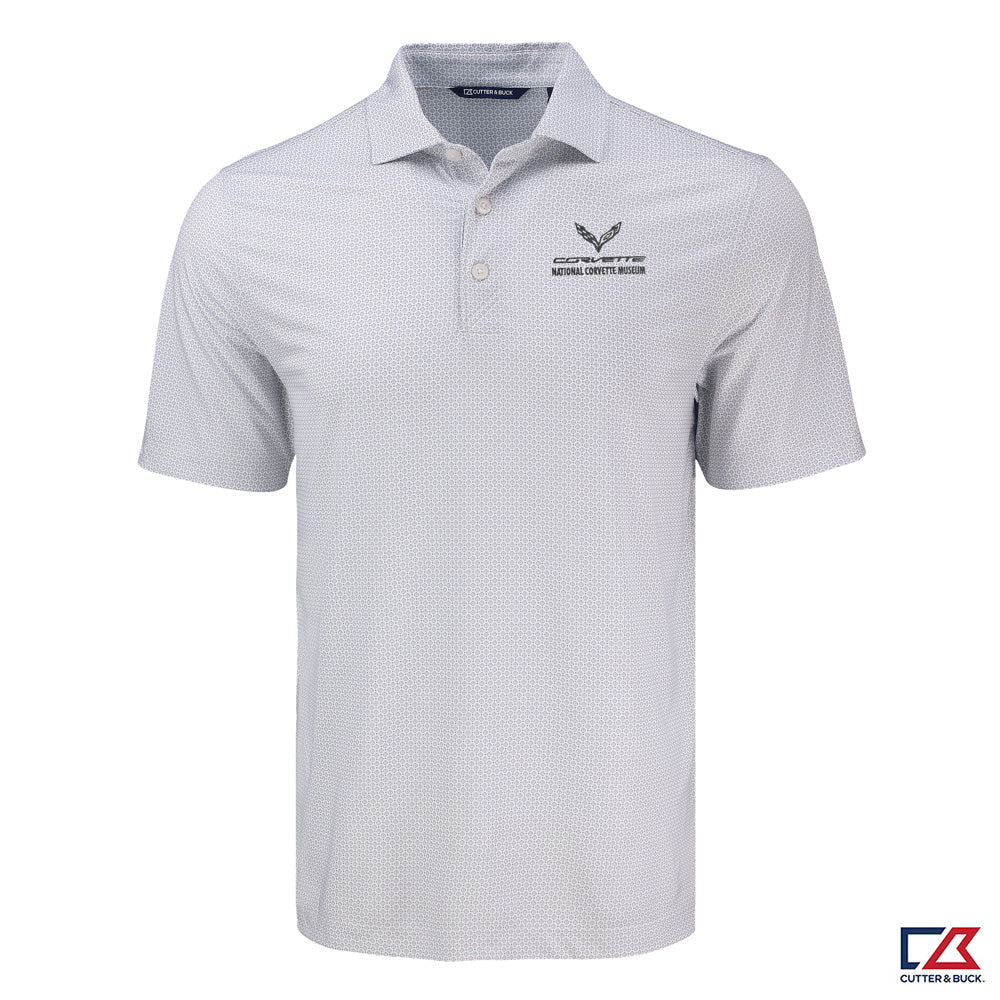 C7 Corvette Pike Dot Print Mens Polo