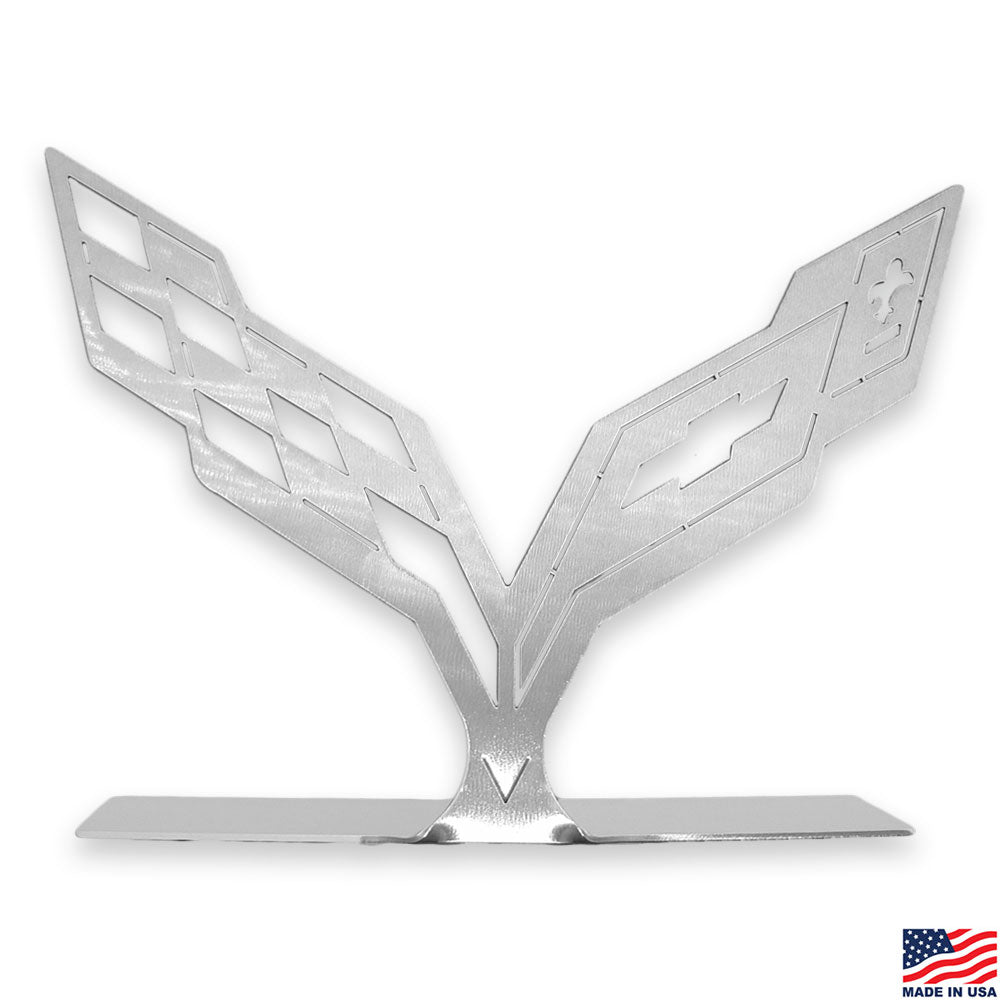 C7 Corvette Steel Desk Emblem