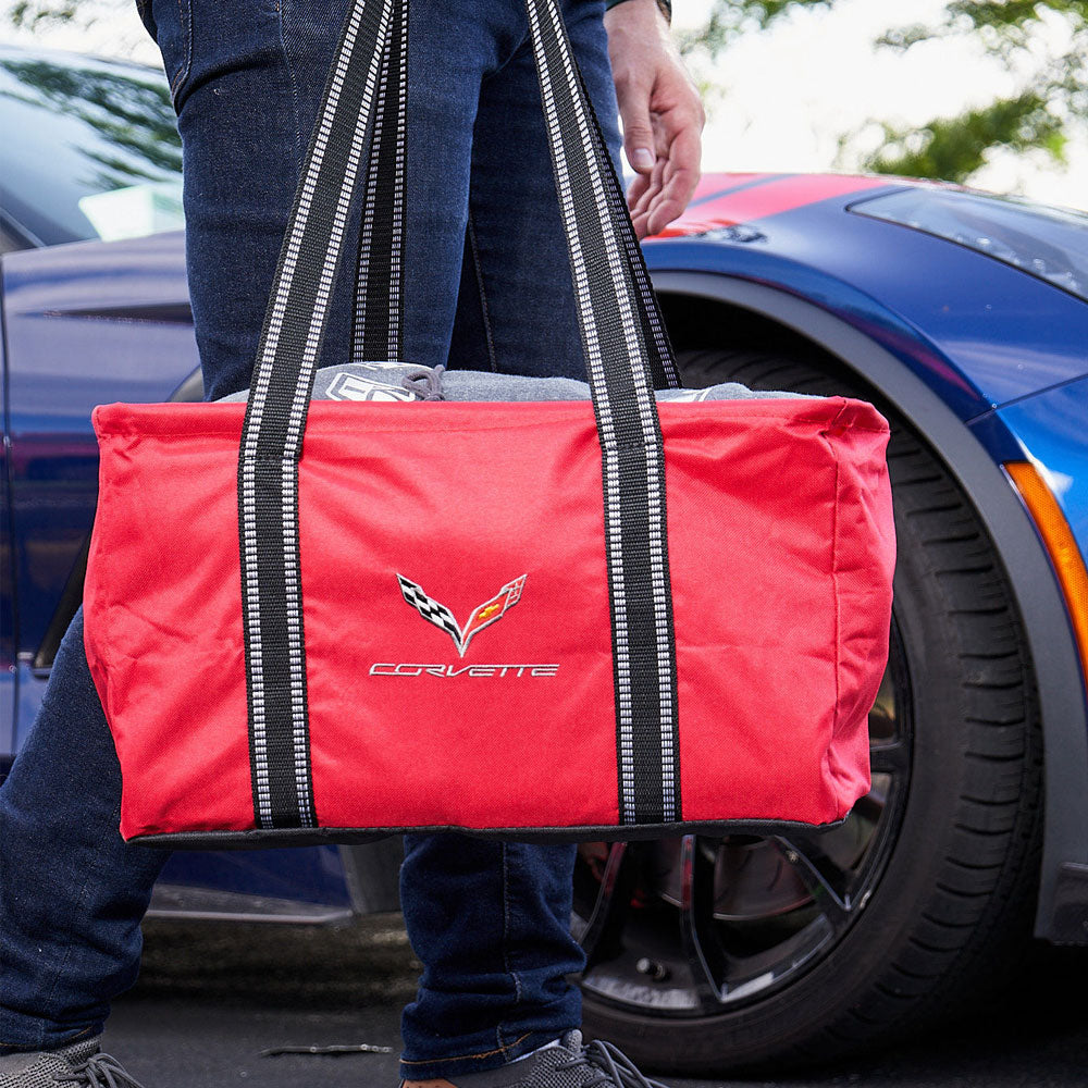 Person carrying the C7 Corvette Utility Tote Bag
