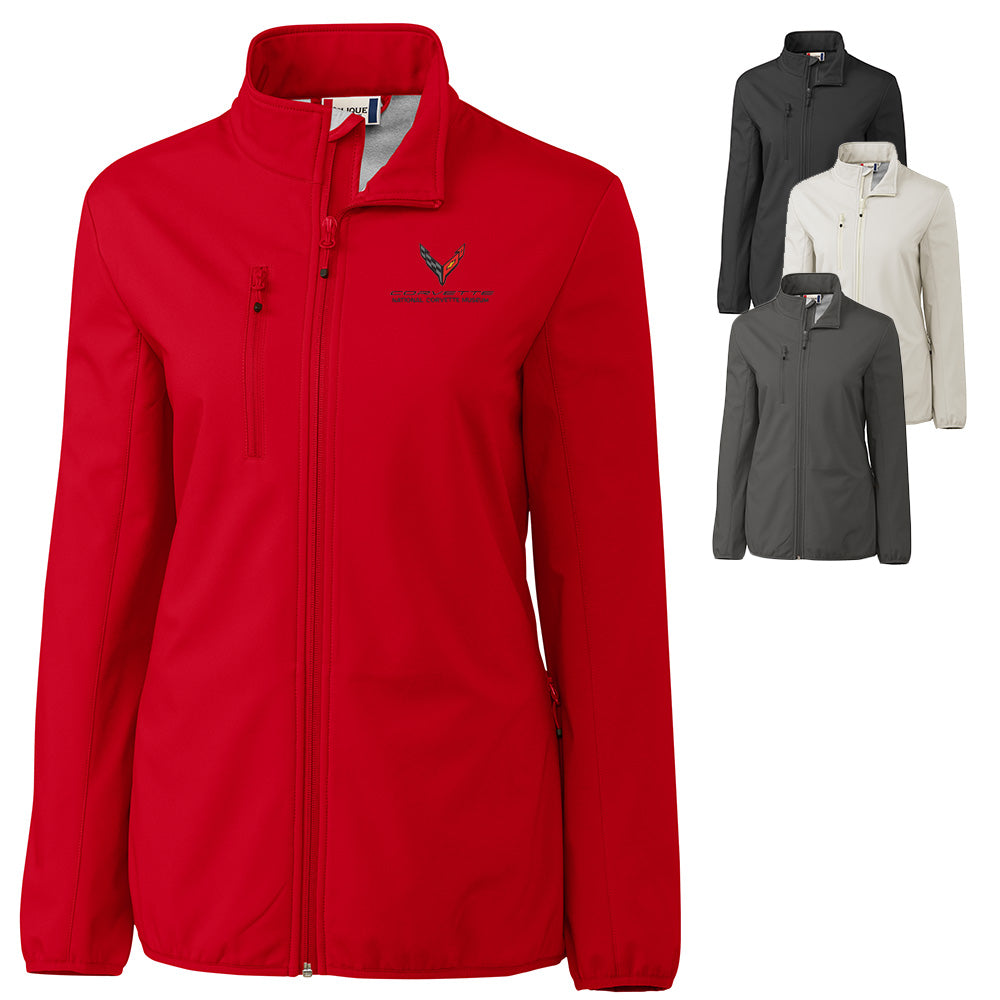 C8 Corvette Custom Trail Eco Stretch Softshell Ladies' Jacket