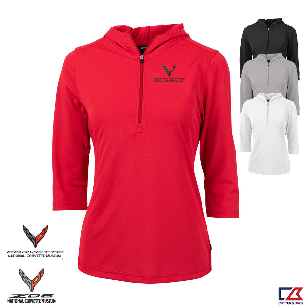 C8 Corvette Custom Virtue Eco Ladies Quarter Zip Pullover