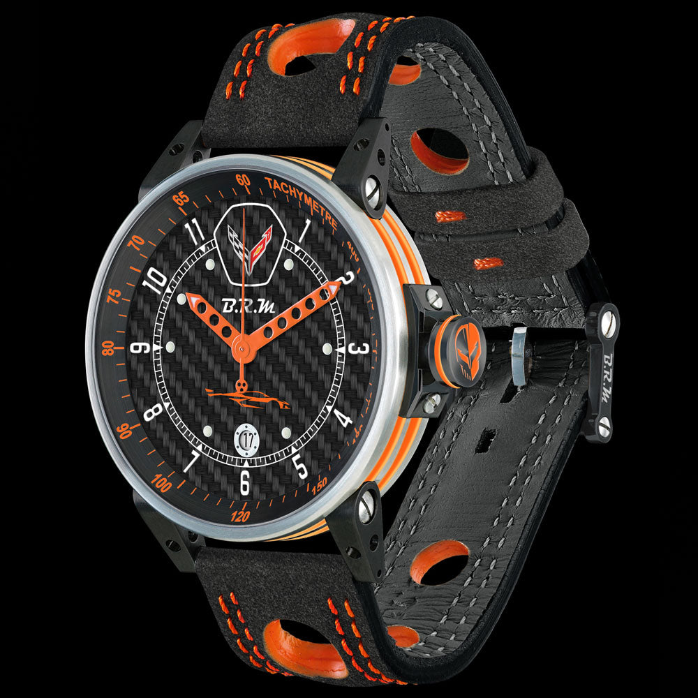 C8 Corvette Emblem Customized VIN BRM Watch