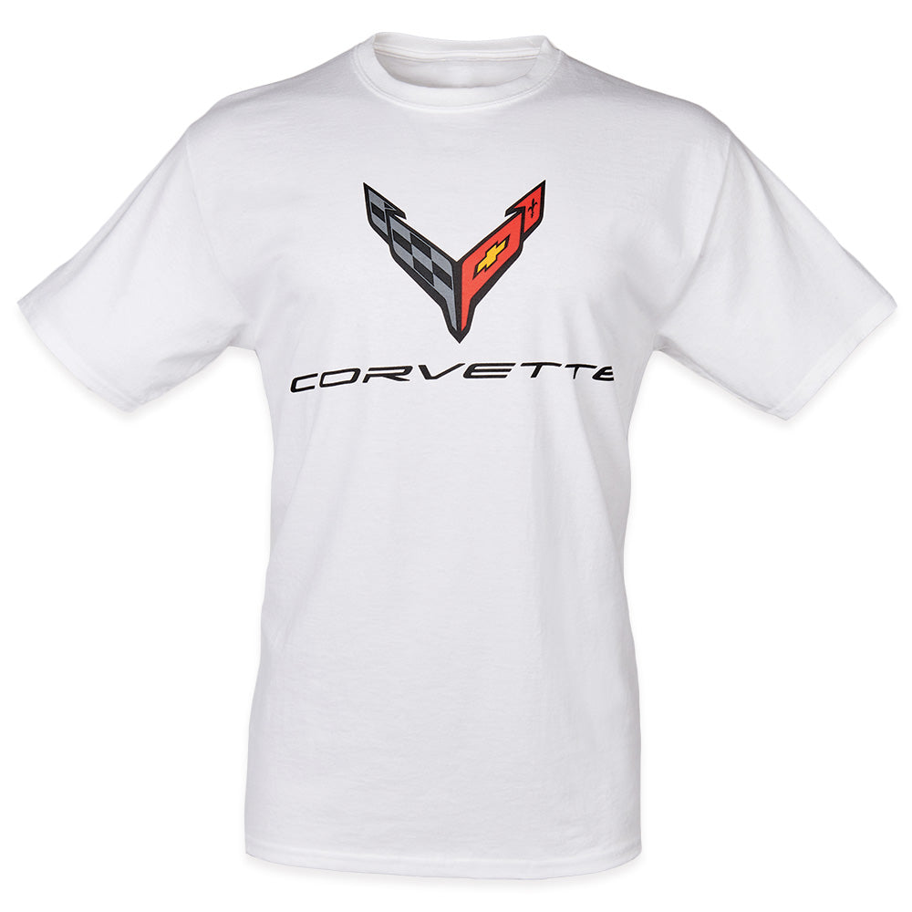 C8 Corvette Emblem White T-shirt