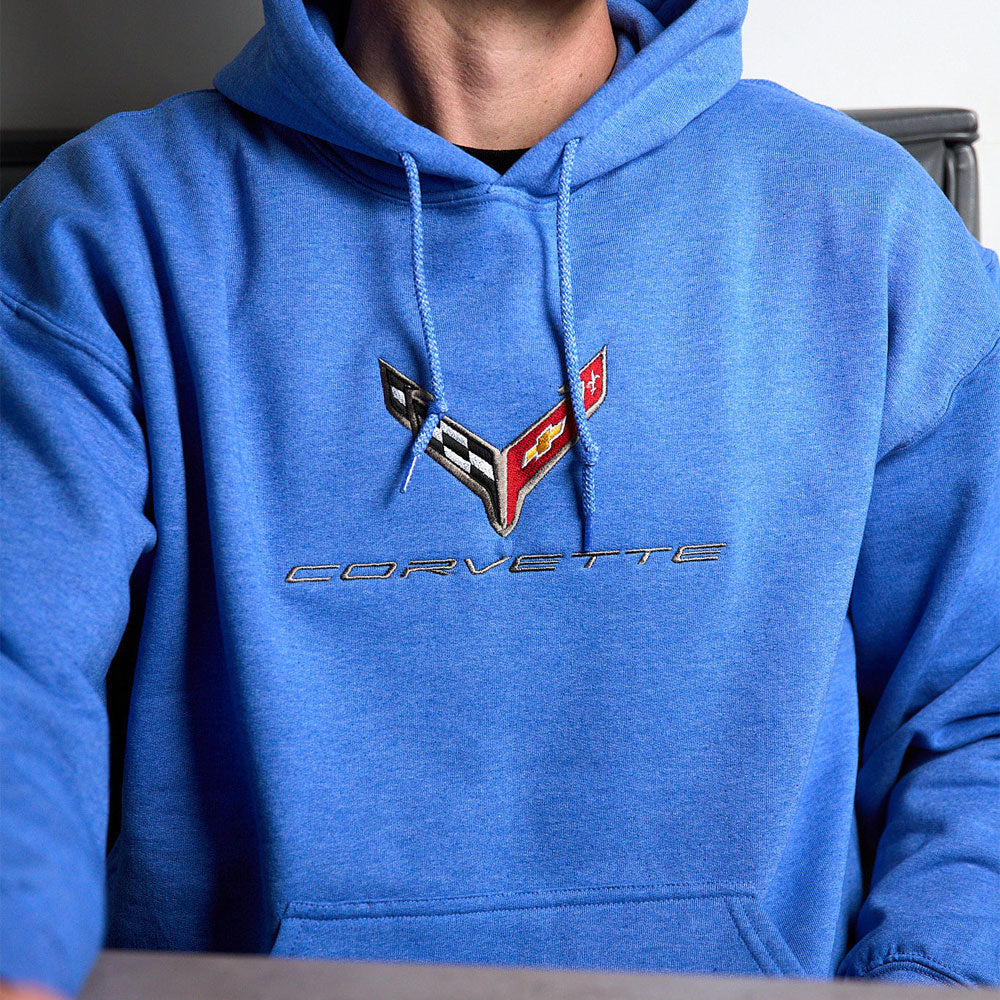 Hoodie in Royal Blue with Dream Sports Embroidery