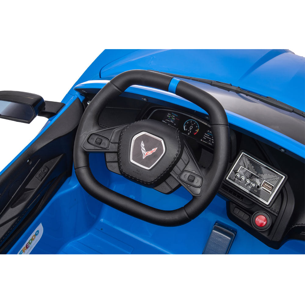 C8 Corvette Kid's 24 Volt Electric Blue Ride On Car