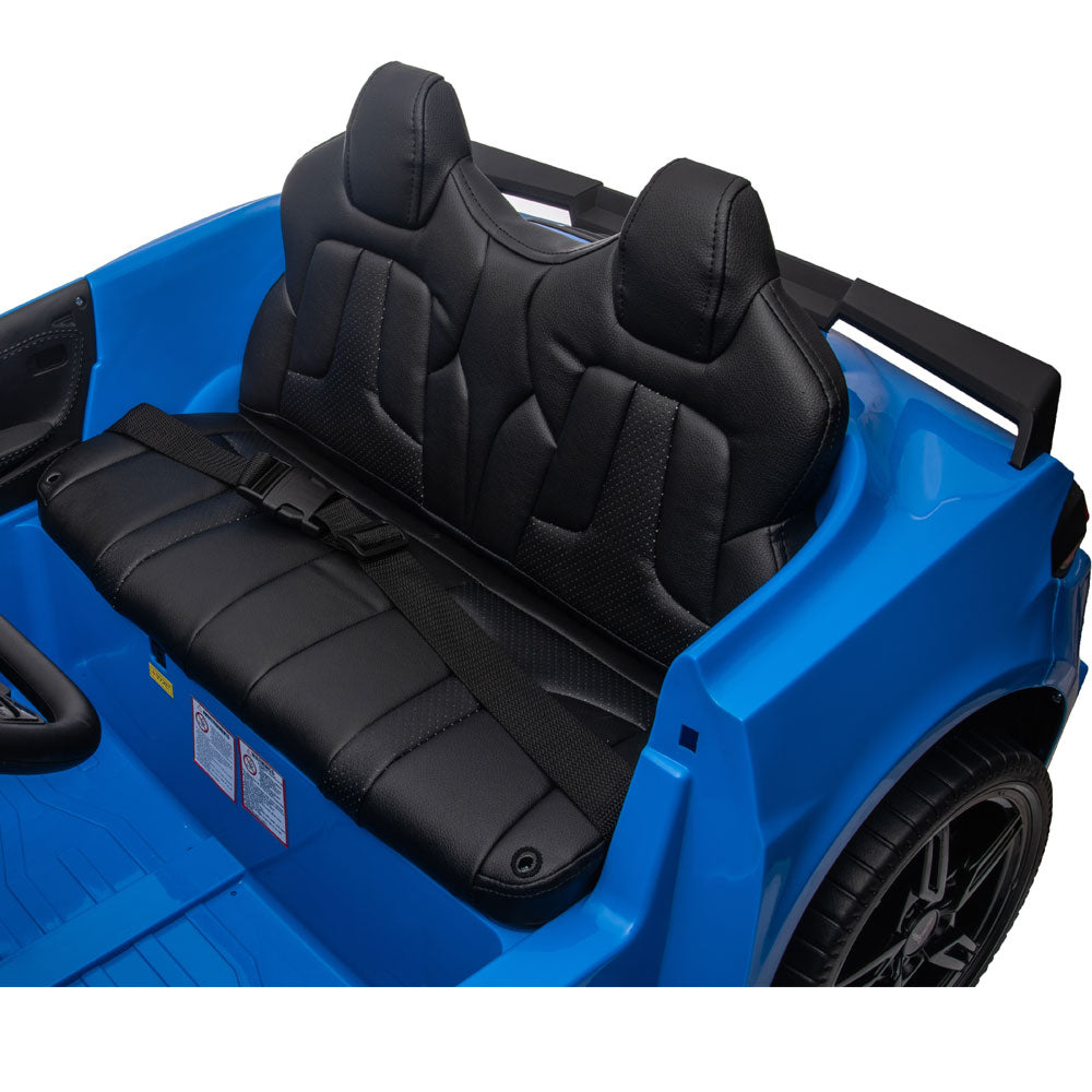 C8 Corvette Kids 24 Volt Electric Blue Vehicle Leather Seats Image