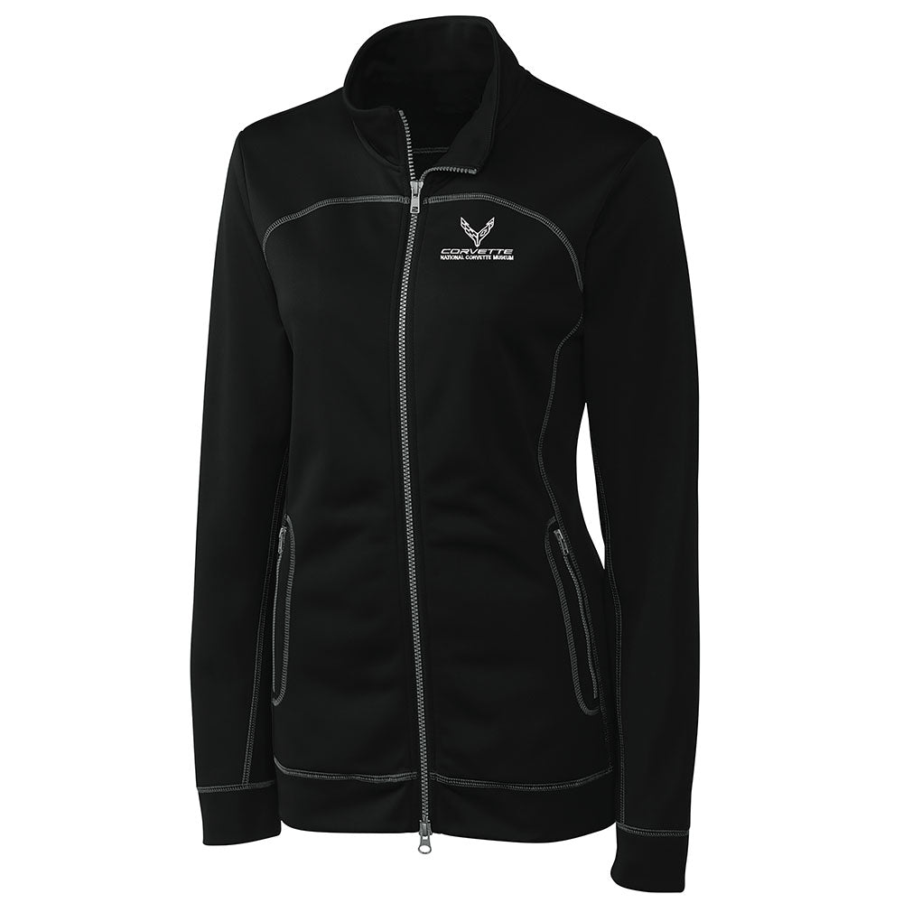 C8 Corvette Ladies Black Jersey Jacket