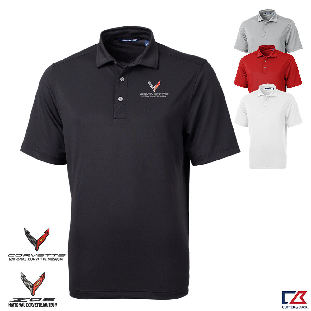 C8 Corvette Mens Custom Virtue Polo shown in four colors