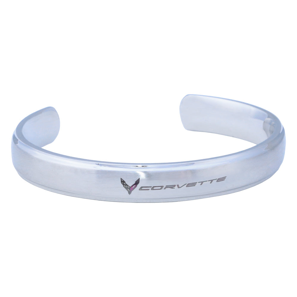 Image of the C8 Corvette Stainless Cuff Bracelet