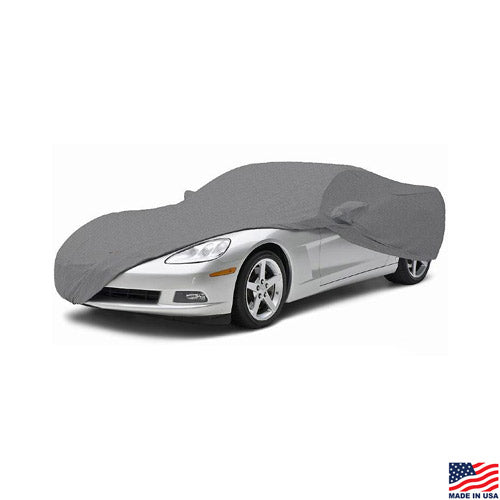 Image of the C6 Corvette Coverbond 4 Car Cover shown on a Corvette