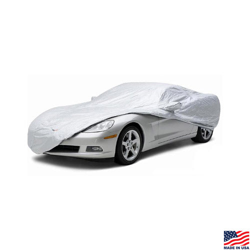 Picture of the Silverguard Plus car cover on a Corvette
