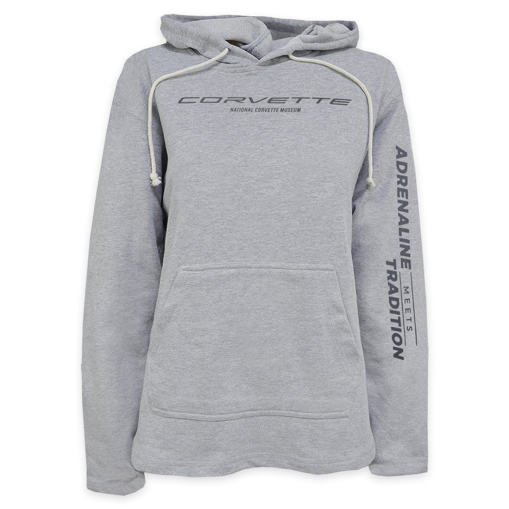 Corvette Adrenaline Meets Tradition Ladies Hoodie