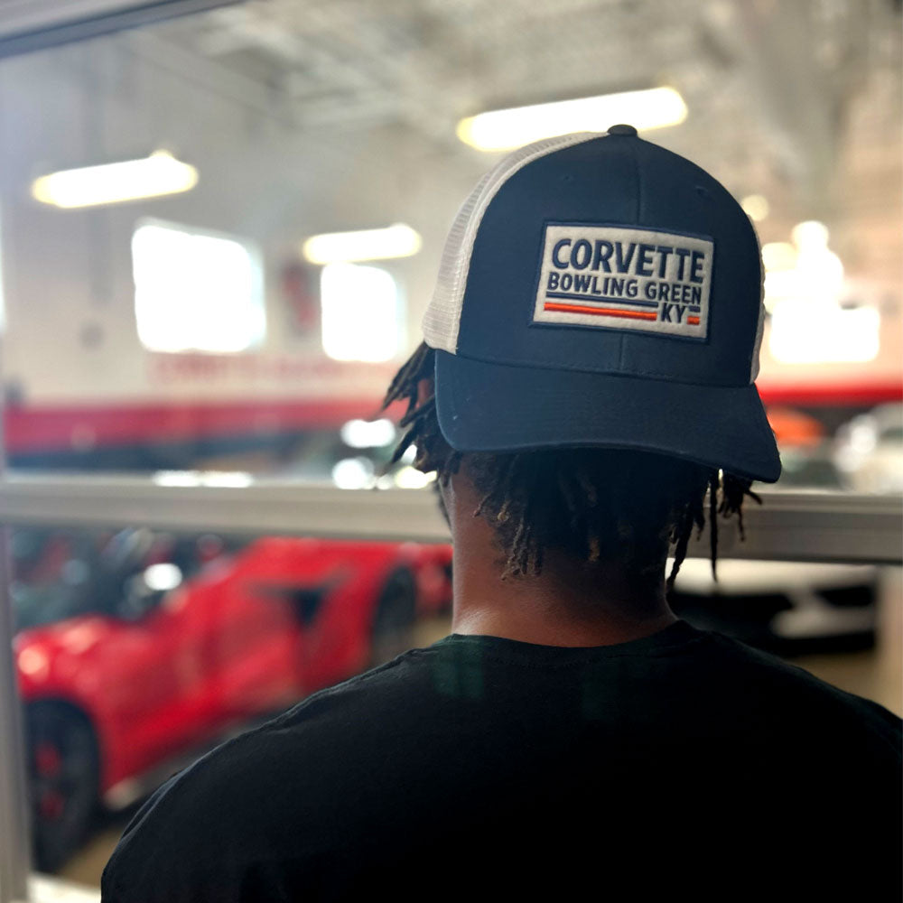 Man wearing the Corvette Bowling Green KY Cap