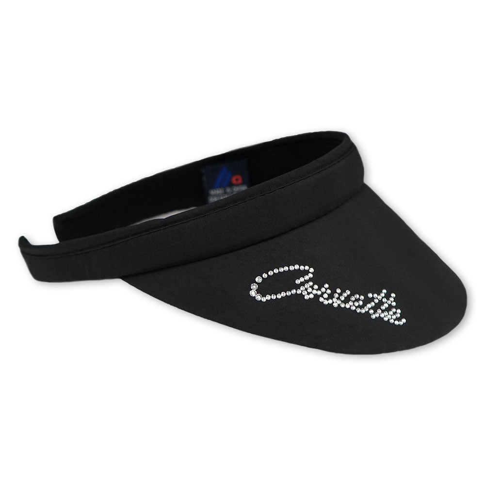 Corvette Crystal Clip On Black Visor