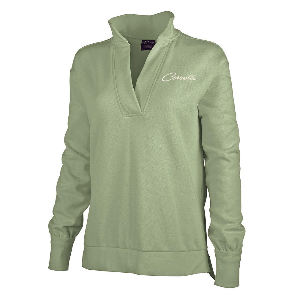 Corvette Font Coastal Sweatshirt Sage