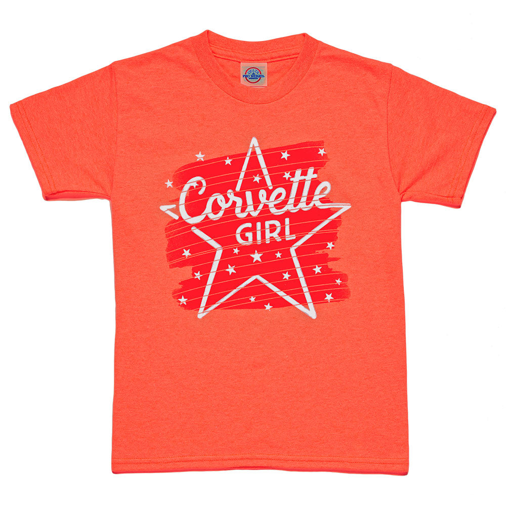 Corvette Girl Starstruck Childrens T-shirt