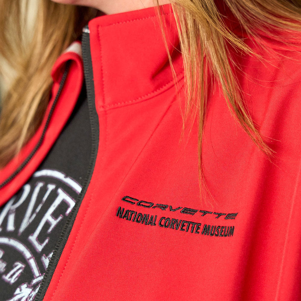 Close Up of the Corvette Ladies Narvik Softshell Jacket