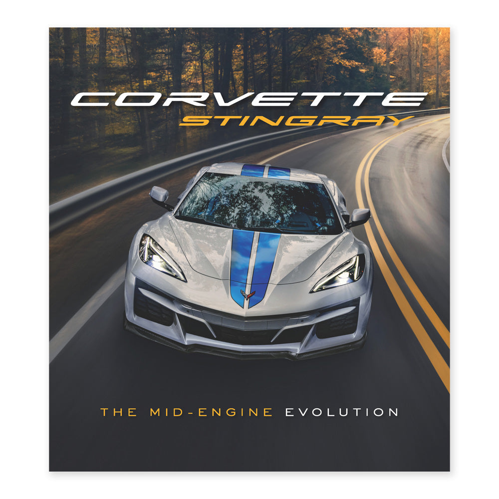 Image showing the cover of the Corvette Stingray the Mid-Engine Evolution Book