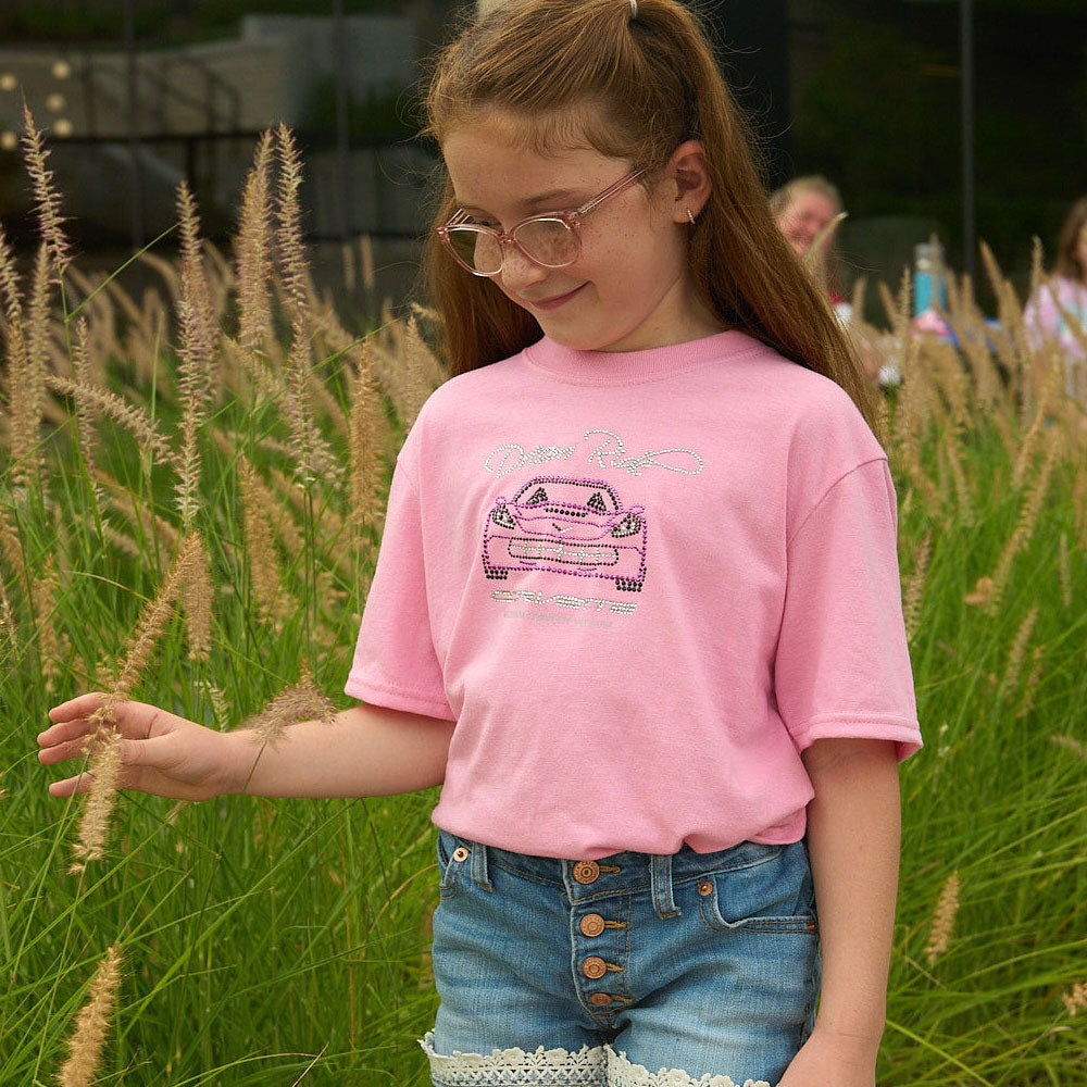 Girl wearing the Dream Ride Childrens T-shirt 