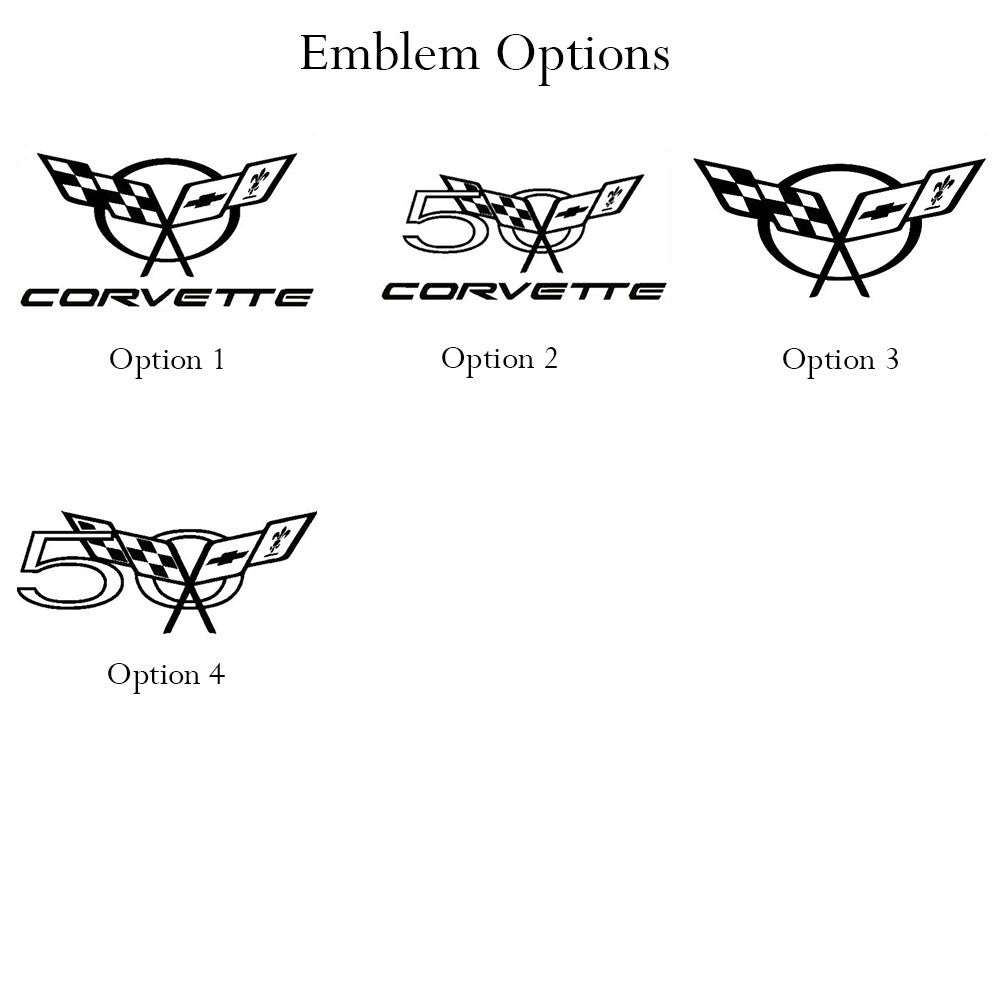 C5 Corvette Coupe Glowplate Engraving Options