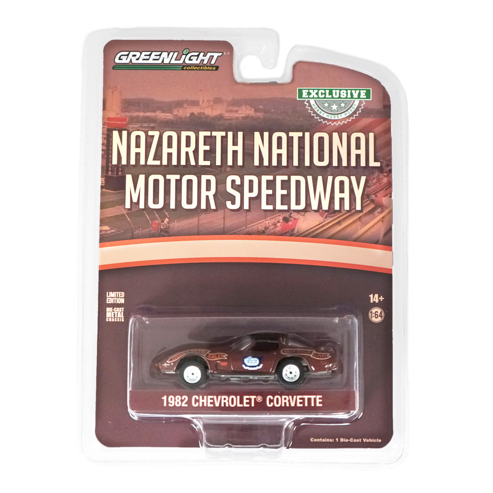 Greenlight 1982 Corvette Nazareth National Motor Speedway Official Pace Car 1:64 Diecast Model