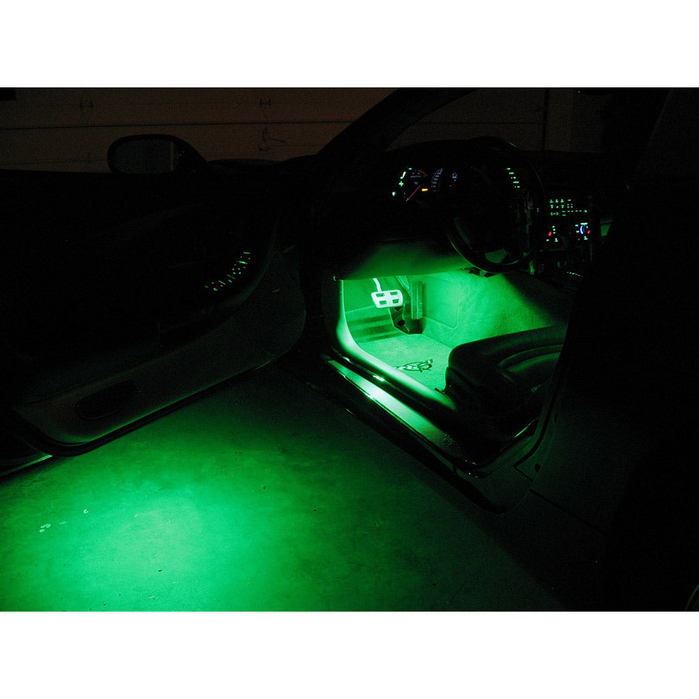 C5 Corvette Footwell & Under Door Puddle LED Kit in Green