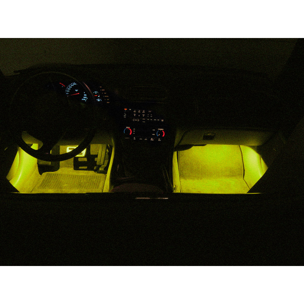 C5 Corvette Footwell LED Lighting Kit in Yellow