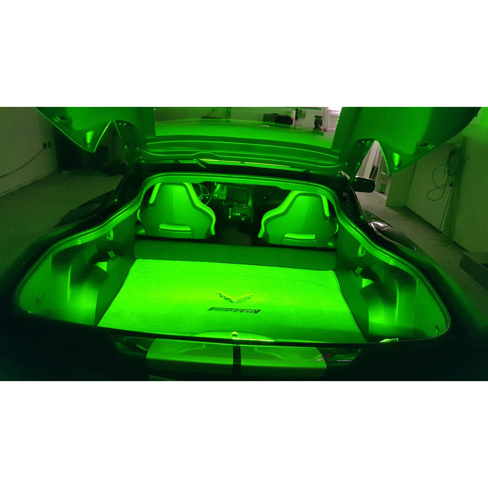 C7 Corvette Cargo Area LED Combo Kit in Green