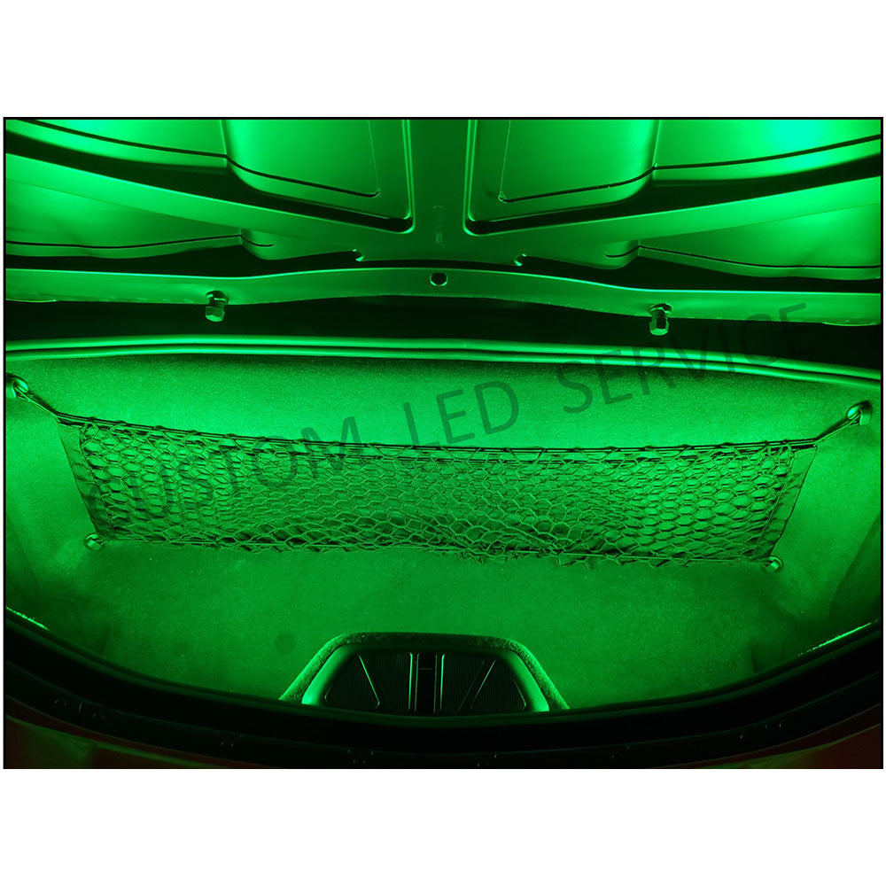 C8 Corvette Front & Rear Trunk LED Lighting Kit in Green