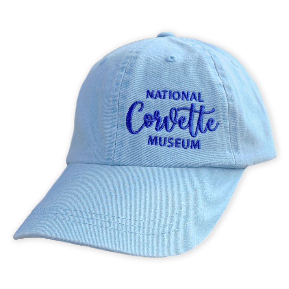 National Corvette Museum Embroidered Crest Light Blue Cap