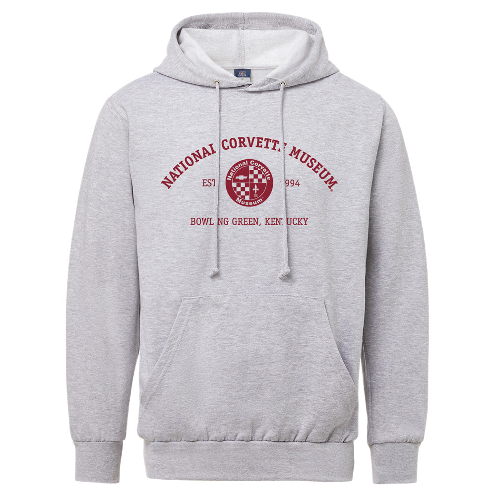 National Corvette Museum Established 1994 Heather Gray Hoodie