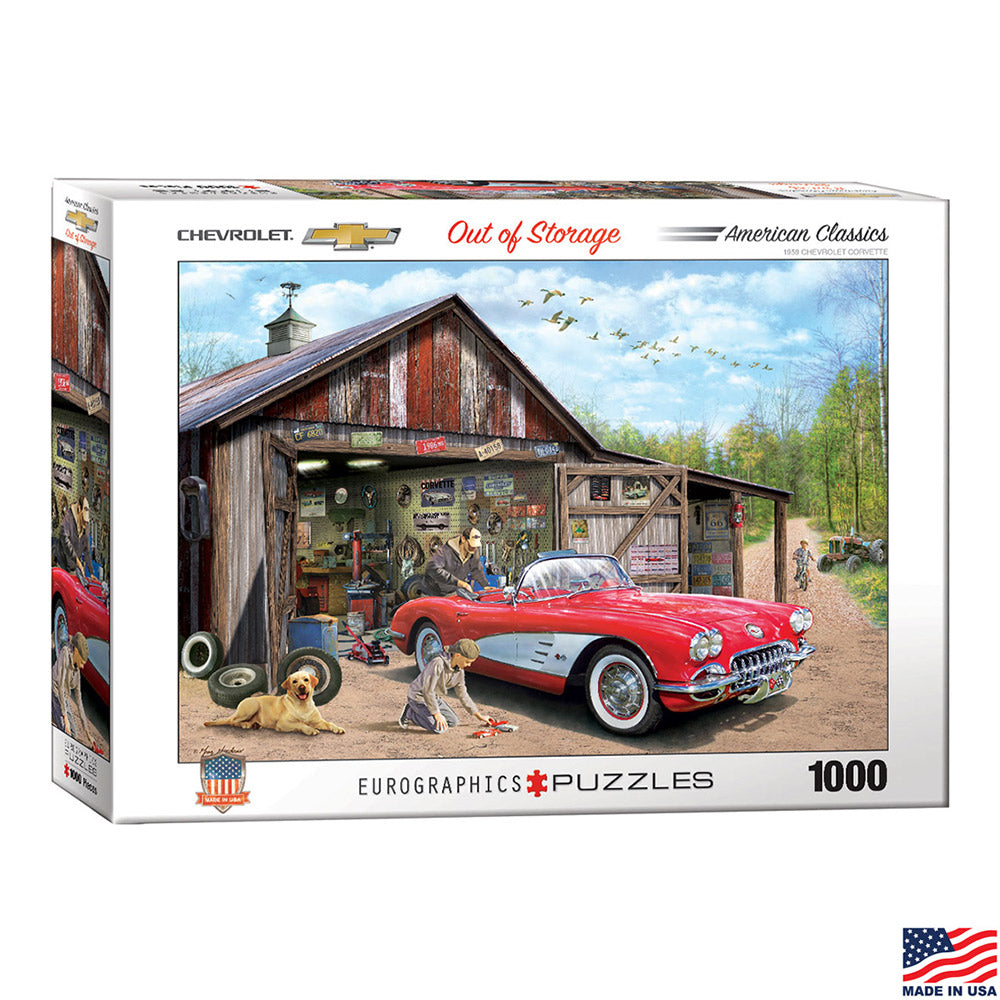 Corvette Out of Storage Jigsaw Puzzle