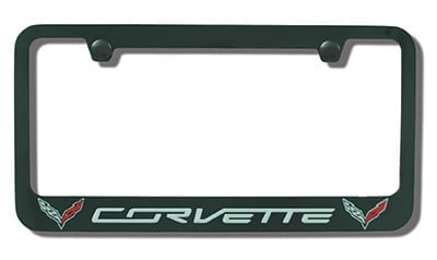 C7 Corvette Emblem License Plate Frame