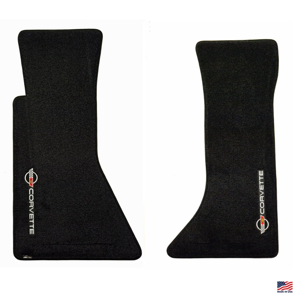 C4 Corvette Sideways Emblem Floor Mats