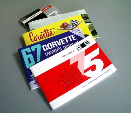 Corvette Owners Manuals Assorted Years 