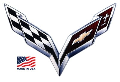 C7 Corvette Emblem Metal Sign