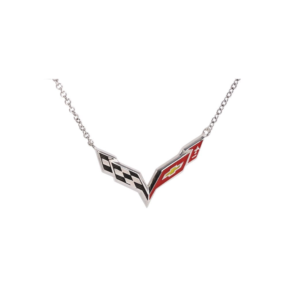C7 Corvette Emblem Necklace