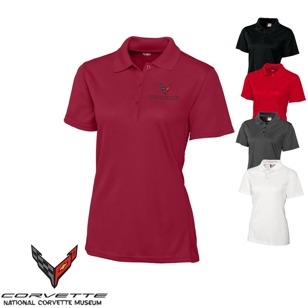 C8 Corvette Custom Ice Pique Ladies' Polo