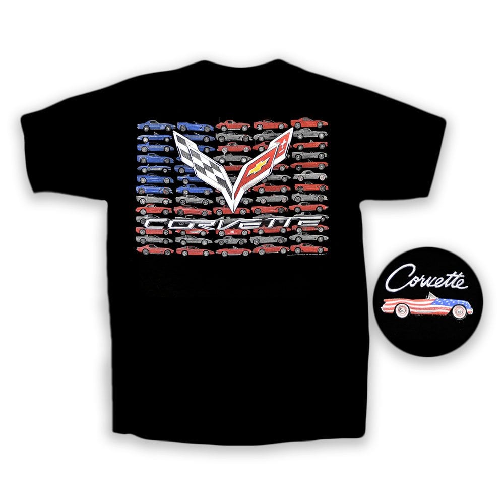 C7 Corvette American Flag T-shirt