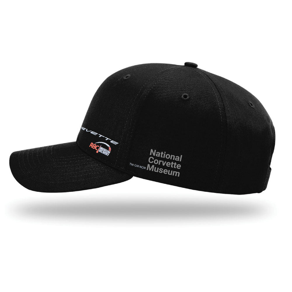 R8C Delivery Cap showing the National Corvette Museum script on the side