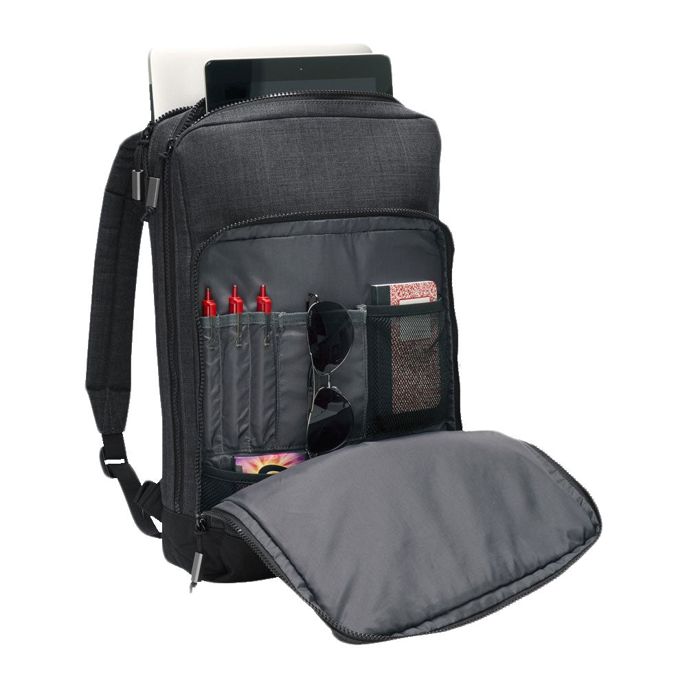 R8C Delivery Ogio Sly Pack Backpack shown unzipped with items in the pockets